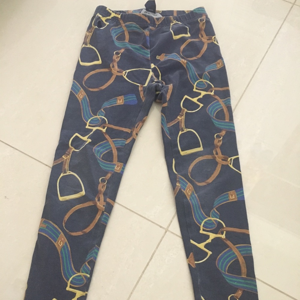 Navy Blue Pattern Leggings
